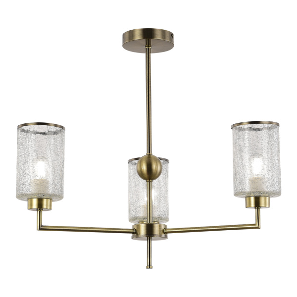 Люстра потолочная Бронза/Прозрачный E27 3*60Вт SLE1046-302-03 EVOLUCE