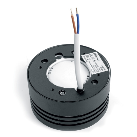 Светильник потолочный Feron HL354 12W, 230V, GX53, черный