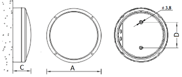 Светильник светодиодный NBT Star LED 12Вт 4000К 1000Лм таблетка серебристый IP65 Световые Технологии 