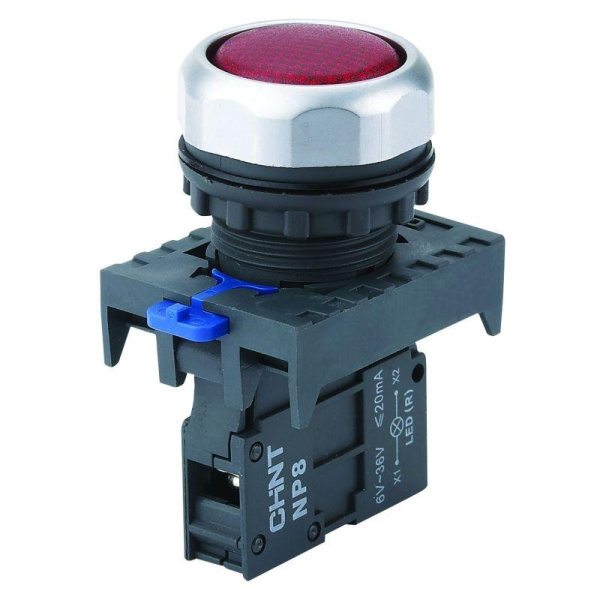 Индикатор NP8-D/1 белый, AC110-230В, IP65 (R) CHINT