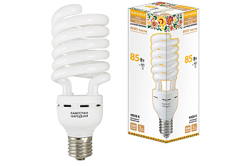 Лампа люминесцентная НЛ-HS-85 Вт-4000 К–Е40 TDM