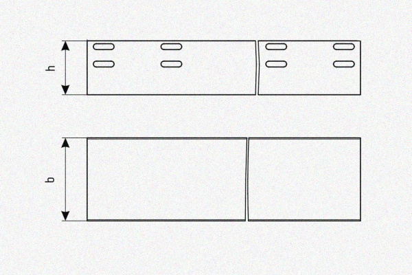 Лоток глухой ЛМГ 80х80х3000 УТ1,5, оцинкованный лист, S1,0