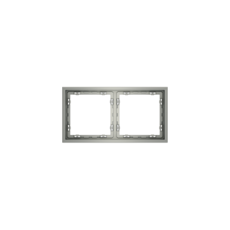 Рамка пластиковая Voltum S70 на 2 поста, (сталь)