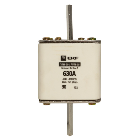 Плавкая вставка ППН-39 630/630А габарит 3 PROxima EKF