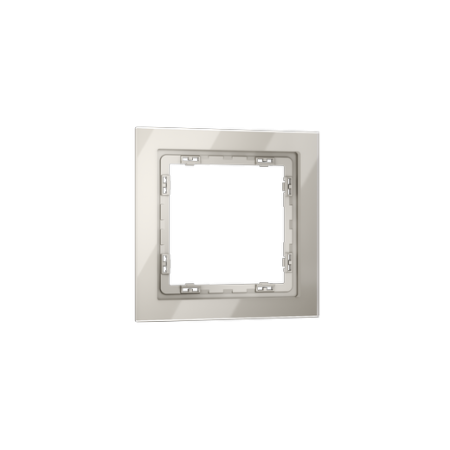 Рамка стеклянная Voltum S70 на 1 пост, (кашемир, стекло)