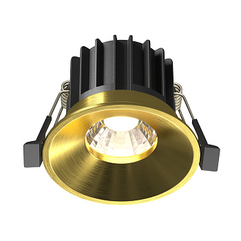 Встраиваемый светильник LED 12Вт Латунь IP20 Downlight DL058-12W4K-BS Technical Maytoni