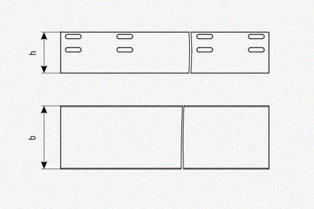 Лоток глухой ЛМГ 50х25х3000 УТ1,5, оцинкованный лист S1,0