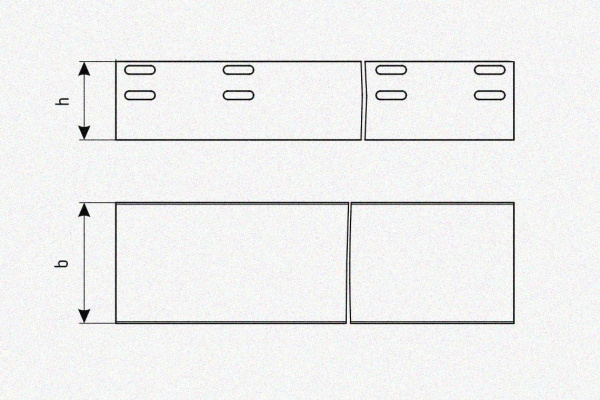 Лоток глухой ЛМГ 50х25х3000 УТ1,5, оцинкованный лист S1,0