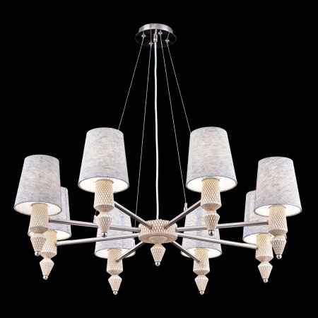 Люстра 8*E14 40Вт Никель IP20 Marseille MOD039PL-08N Maytoni