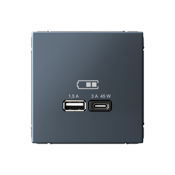 ARTGALLERY USB РОЗЕТКА A + тип-C 45Вт высокоскор.заряд. QC, PD, механизм, ГРИФЕЛЬ Systeme Electric