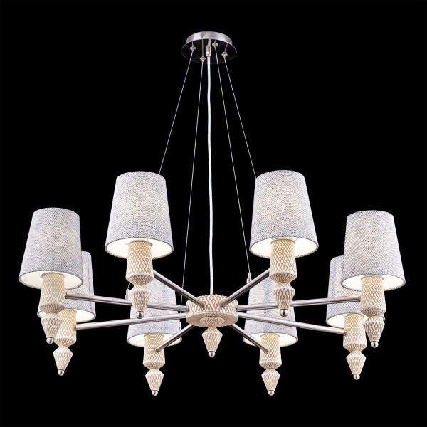 Люстра 8*E14 40Вт Никель IP20 Marseille MOD039PL-08N Maytoni