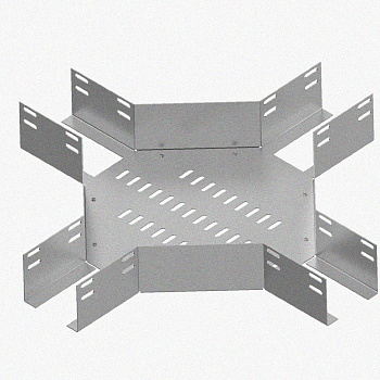 Лоток крестообразный перфорированный КМ 500х200 УТ1,5, оцинкованный лист S1,5