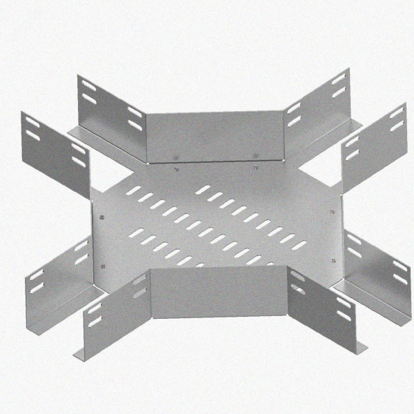 Лоток крестообразный перфорированный КМ 500х200 УТ1,5, оцинкованный лист S1,5