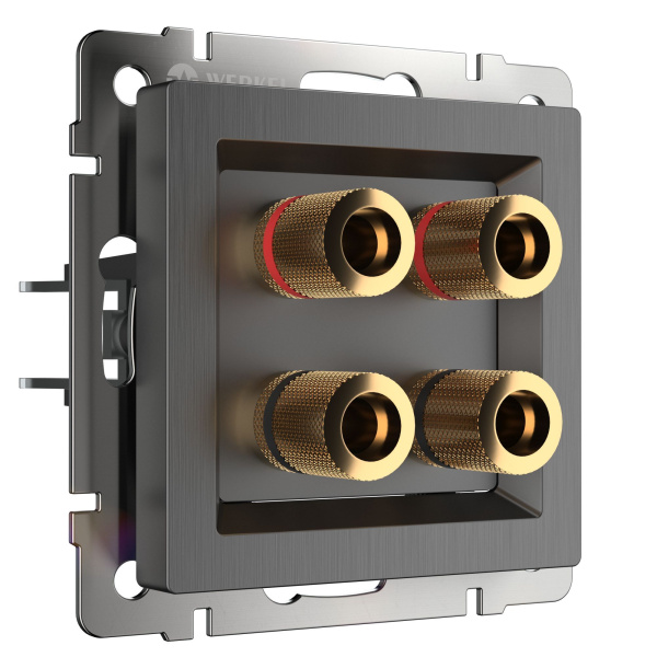 Акустическая розетка (графит рифленый) СУ IP20 Werkel