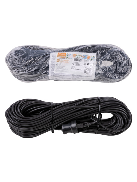 Удлинитель-шнур силовой народный У-12007 ПВС 2200 Вт б/з, 30м, штепс. гнездо TDM