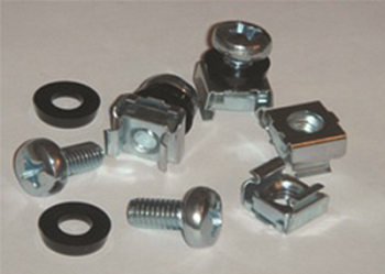 Комплект крепежный - винт, шайба, гайка для напольных 19" IT-корпусов ДКС серии CQE, 50шт DKC