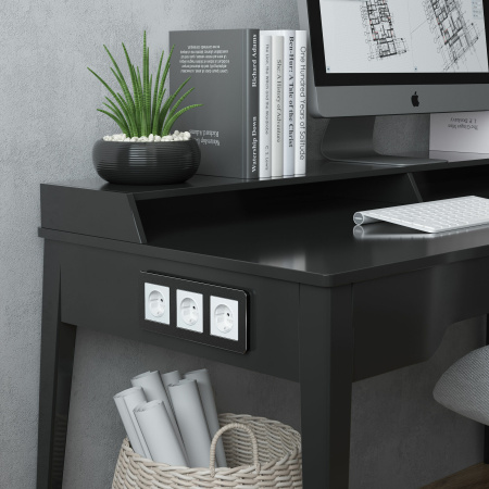 Розетка с заземлением и шторками (белый матовый) СУ IP31 Werkel