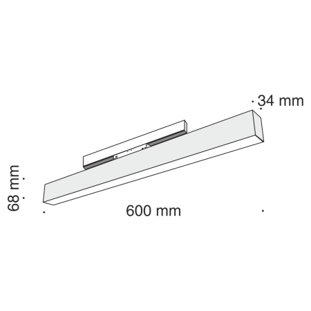 Светильник трековый 20Вт 4000K Черный IP20 BASIS TR012-2-20W4K-B Technical