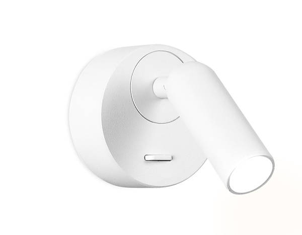 Настенный поворотный светодиодный светильник с выключателем FW280 SWH белый песок LED 4200K 3W 70*70*65 Ambrella Light