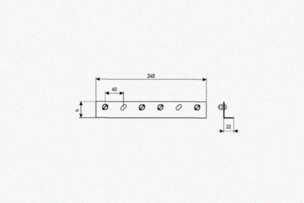 Соединитель лотковый замковый СЛЗх150х1,5 УХЛ1, горячее цинкование, S1,5