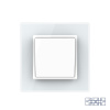 Одноклавишный перекрестный механический выключатель 1 пост, цвет белый Livolo