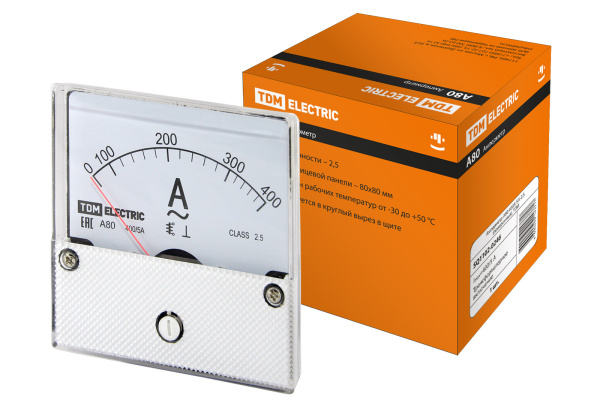 Амперметр А80 400А/5А-2,5, трансформаторного включения, (поверенный), TDM
