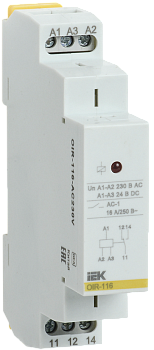 Реле промежуточное модульное OIR 1 контакт 16А 230В AC IEK
