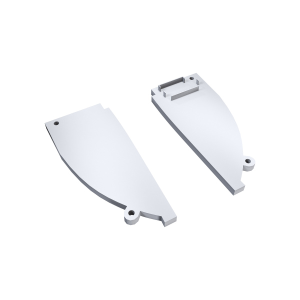 З-08-44 Комплект заглушек для алюминиевого профиля, 08-44, пластиковая, 2шт APEYRON