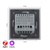 Одноклавишный умный сенсорный выключатель Livolo ZigBee, 1 пост, Серый VL-C701Z-2IG