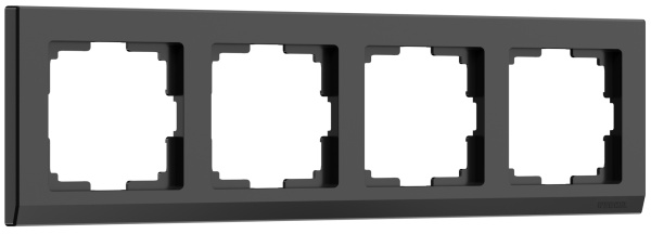 Stark Рамка горизонт/вертик 4 пост . Черный IP20 Werkel