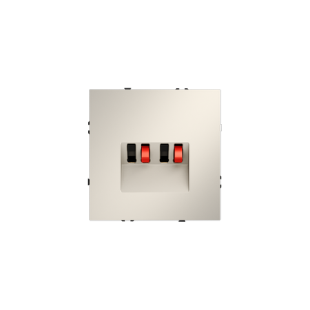 Розетка акустическая встраиваемая Voltum S70 4-местная, (кашемир)