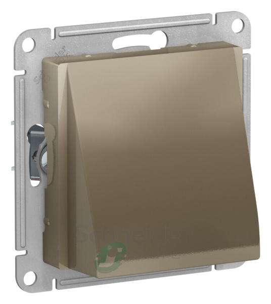 ATLASDESIGN Механизм вывод кабеля СУ 1 мест . шампань IP20 Schneider Electric