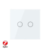 Сенсорный выключатель ZigBee (Wi-Fi) 2 клавиши 1 пост Белый Livolo
