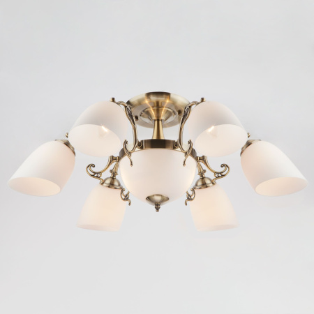 Потолочная люстра 8*E27 60Вт античная бронза IP20 Ariele (22010/6+2 античная бронза) Eurosvet
