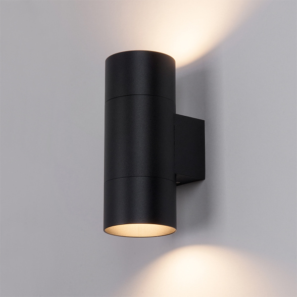 Светильник уличный садовый/фасадный 2xMR16, GU10, круглый черный IP20 General 