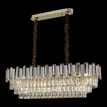 Люстра подвесная Кофейное золото/Прозрачный E14 12*40Вт WE131.12.303 WERTMARK