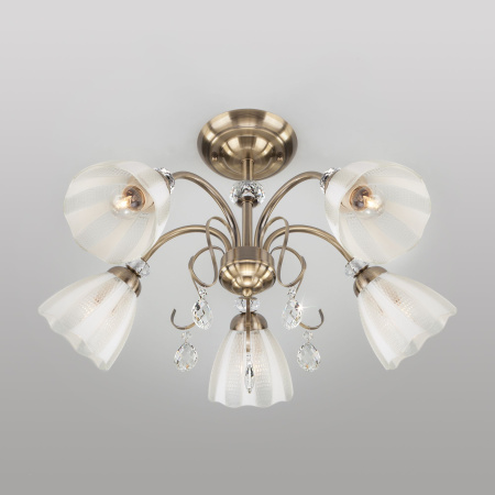 Потолочный светильник 5*E27 60Вт античная бронза IP20 Floranse (30155/5 античная бронза) Eurosvet