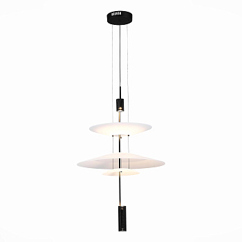 Люстра подвесная Черный/Белый LED 1*15Вт 3000К SL6101.413.01 ST LUCE