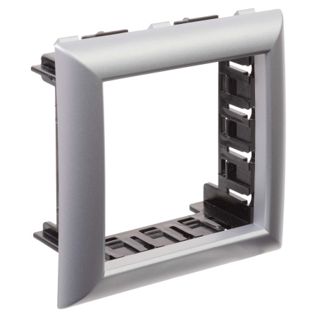 Рамка-суппорт "Avanti" для "In-liner Front", серебристый металлик, 2модуля DKC