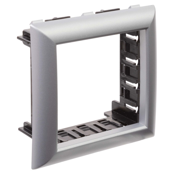 Рамка-суппорт "Avanti" для "In-liner Front", серебристый металлик, 2модуля DKC