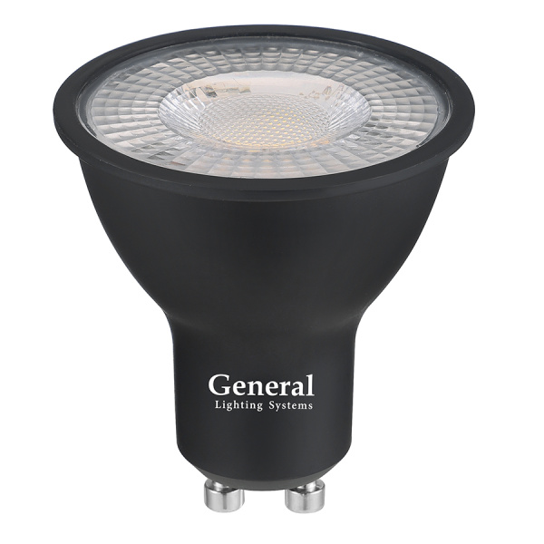 Лампа Светодиодная GLDEN-MR16-DIF-15-230-GU10-4500 1/10/100 Черная Dif 60 General