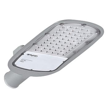 29-02 Светильник светодиодный, уличный, консольный 50Вт, 230/50Гц, 5500лм, 5000К, IP65, КСС "Ш", 420*200*70мм, Ф50мм, серый Apeyron