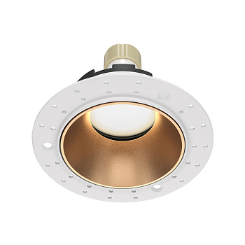 Встраиваемый светильник 1*GU10 10Вт Белый и Матовое золото IP20 Downlight DL051-U-2WMG Technical Maytoni