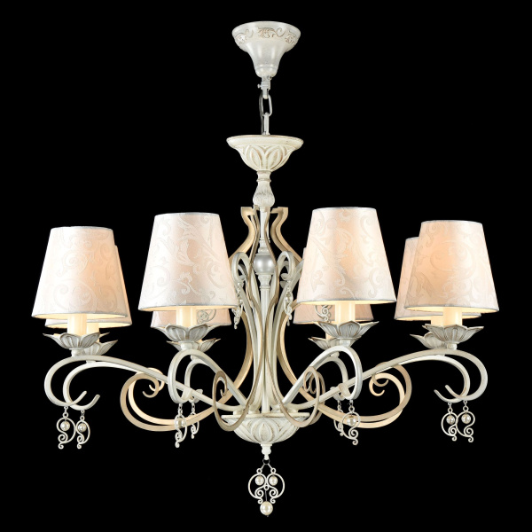 Люстра 8*E14 40Вт Белый с Золотом IP20 Monile ARM004-08-W Maytoni