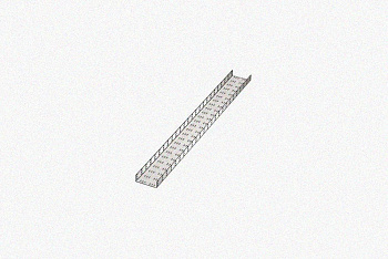 Лоток замковый перфорированный ЛМЗ 50х50х3000 УТ1,5, оцинкованный лист, S1,0