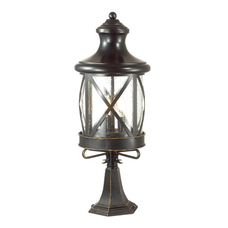 Уличный св-к на столб IP44 E14 3*60W 220V SATION черный/зол.патина ODEON LIGHT