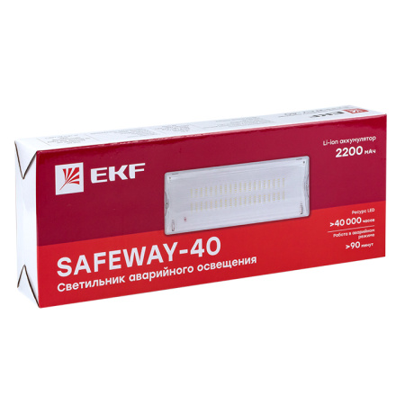 Светильник аварийного освещения SAFEWAY-40 LED PROxima EKF