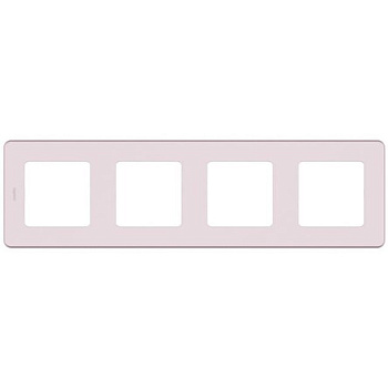 INSPIRIA Рамка горизонт/вертик 4 мест . розовый IP20 Legrand