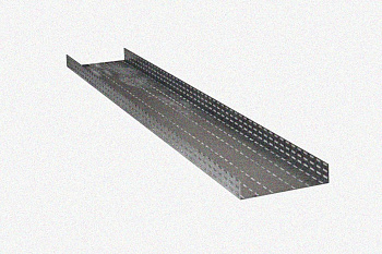 Лоток глухой ЛМГ 300х80х3000 УТ1,5, оцинкованный лист, S0,8