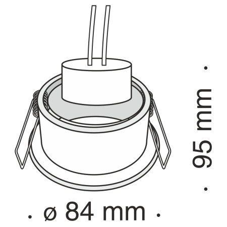 Встраиваемый светильник 1*GU10 50Вт Никель IP20 Metal Modern DL010-3-01-N Technical